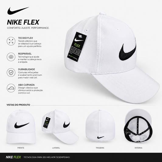 Gorra Nike Blanca Unisex – Tecnología Flex y Máximo Confort Nike/Adidas